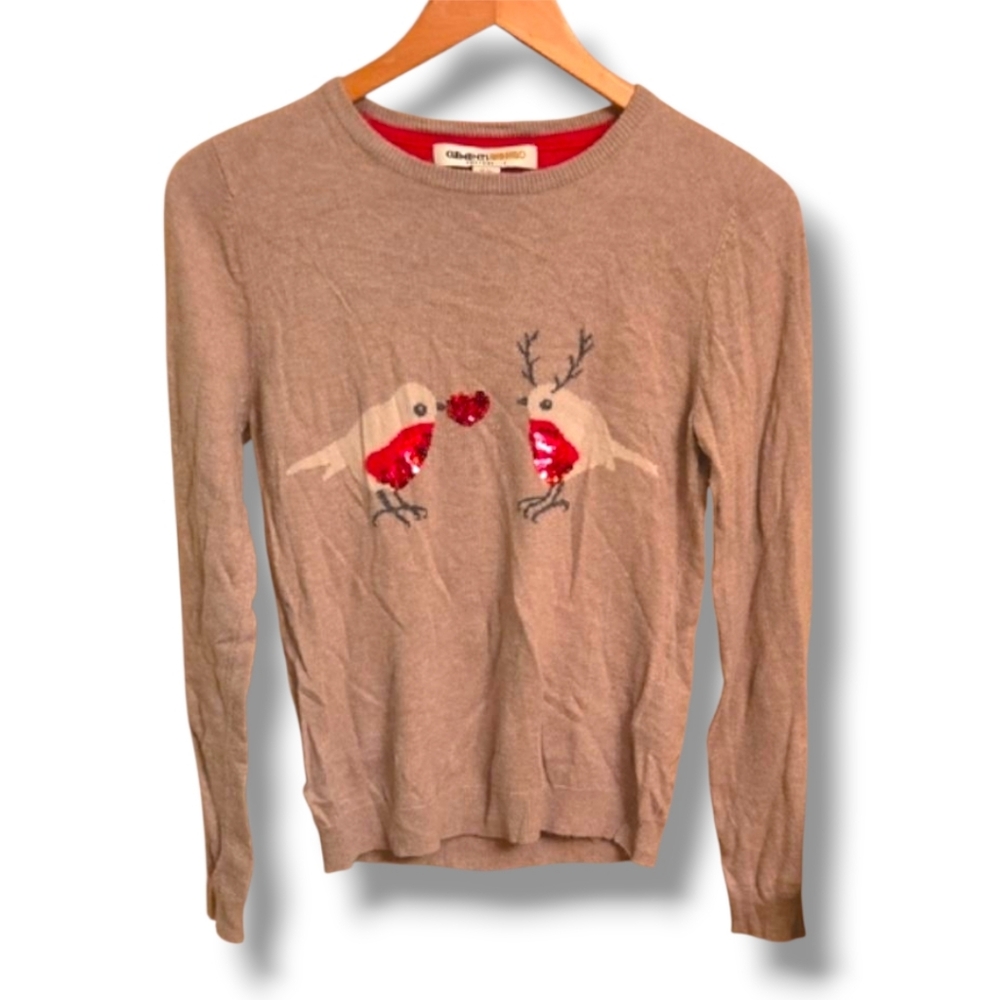 Clements Ribiero Bird Christmas Sweater